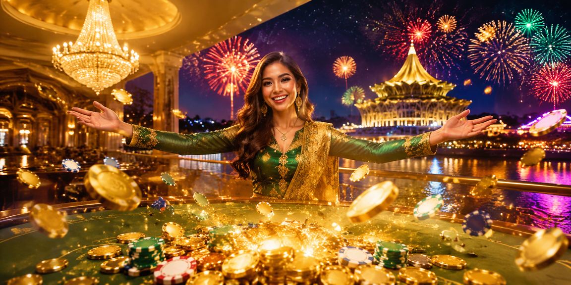 Suasana perayaan Hari Raya di platform kasino Kuching lga1700